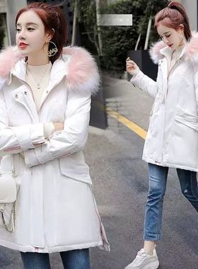 妃蝶轩【反季清仓】大码女装秋冬季时尚百搭休闲棉衣 6239