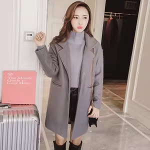 大码 女装 毛呢大衣外套 断码 301 修身 清仓 中长款 妃蝶轩 秋冬季