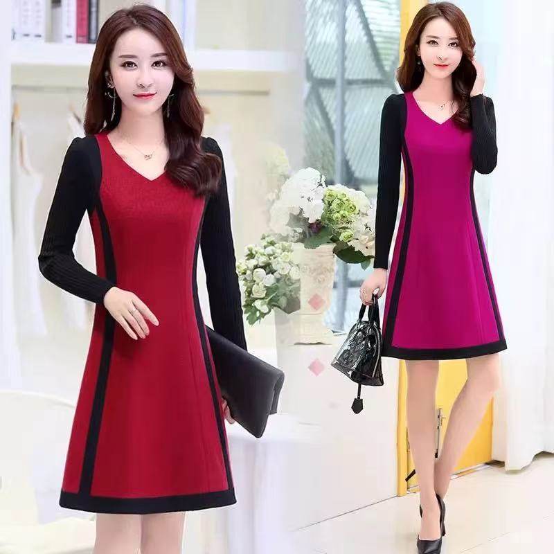 妃蝶轩【断码清仓】大码女装裙子秋冬季时尚长袖羊毛呢连衣裙1697,女装/女士精品,连衣裙,淘宝优惠券,粉丝福利购,淘宝优惠卷