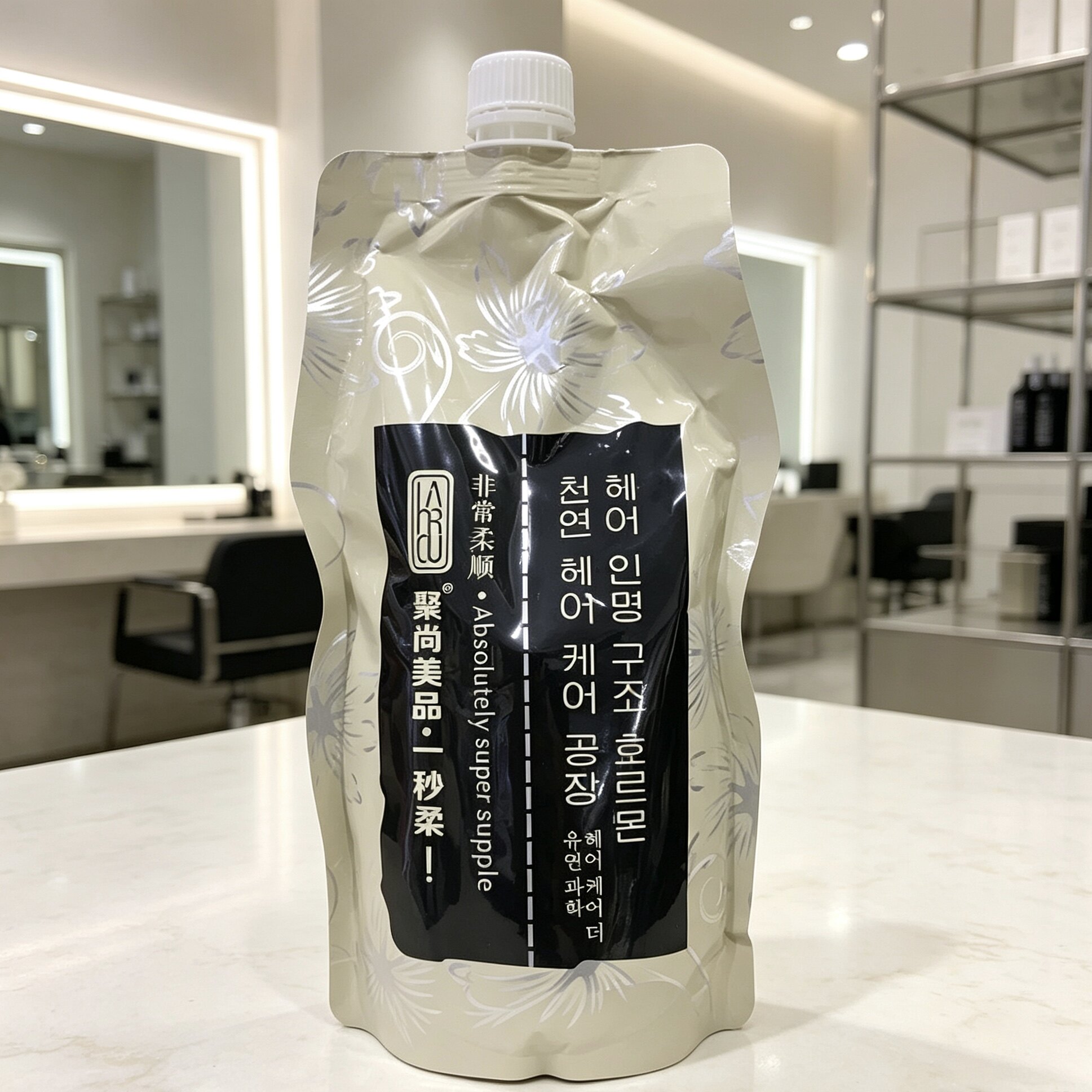 聚尚美品一秒柔毛发救生素滑溜溜护发素正品丝滑素倒膜烫染修复