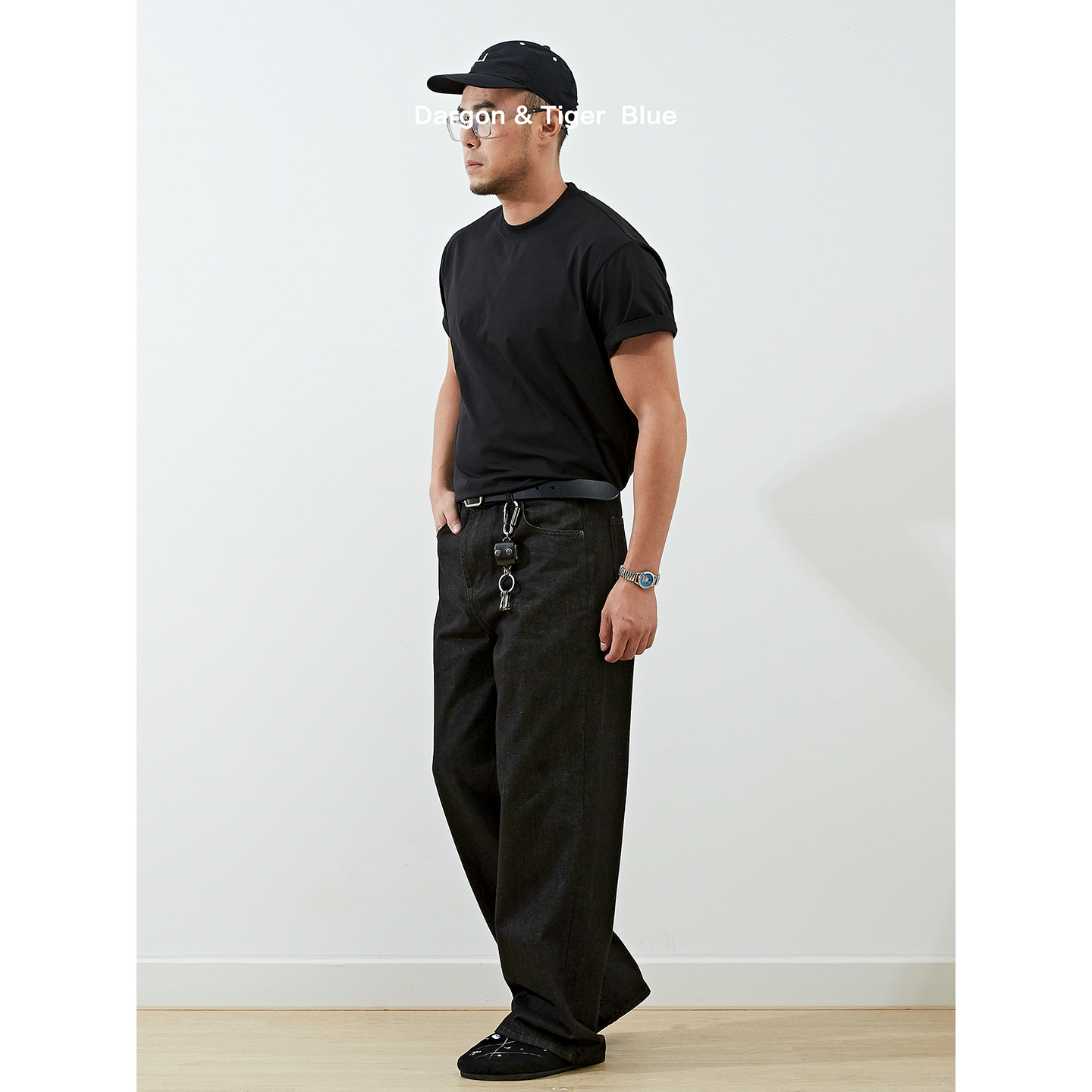 原牛美式复古cleanfit直筒牛仔裤