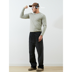 休闲套头T恤男女同款 2025新款 运动速干抗菌吸湿无缝提花长袖