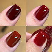 2026新款 车厘子酒红色指甲油免烤速干安全无毒无味持久不可剥显白