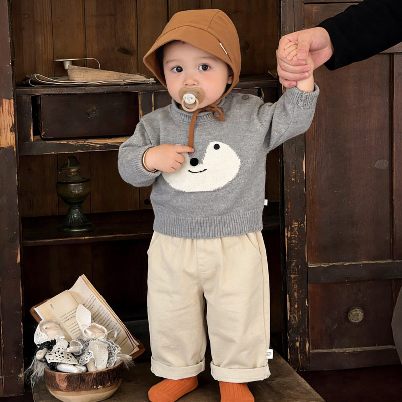 超萌韩系宝宝早春套装婴幼儿可爱卡通毛衣春季时尚针织衫百搭裤子,童装/婴儿装/亲子装,毛衣/针织衫,淘宝优惠券,粉丝福利购,淘宝优惠卷