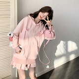 【下架】设计师款连帽套裙（玩偶可拆卸）155-8511-P150控230，女装套装/套裙，世纪海洋