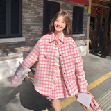 【现货】毛呢格子加棉外套+短裙155-8651-P195K270，女装套装/套裙，世纪海洋