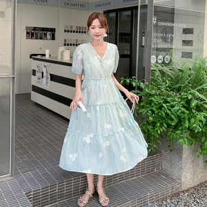 【现货】法式复古碎花连衣裙155-8610-P140K210图片