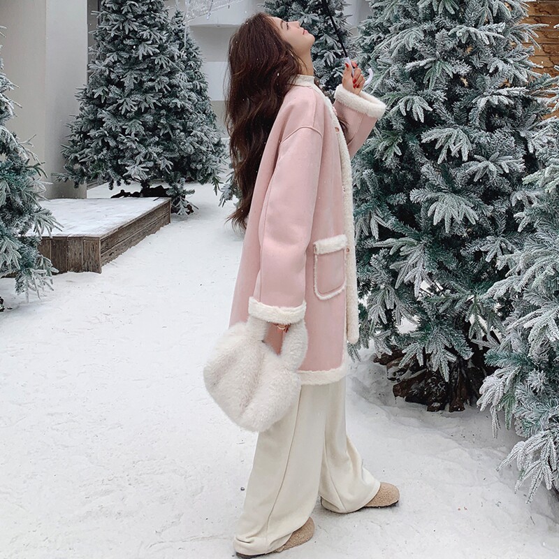 [雪景]皮毛一体外套155-2469-P180控280,女装毛呢外套,世纪海洋