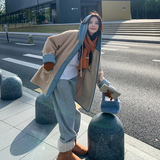 羊羔毛颗粒连帽外套155-156-P175控249，女装皮草，世纪海洋