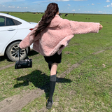 颗粒毛毛连帽皮毛外套155-159-P160控220，女装皮草，世纪海洋