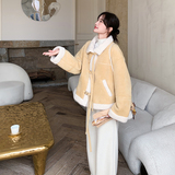 【现货】加绒麂皮绒外套155-8698-P195K270，女装短外套，世纪海洋