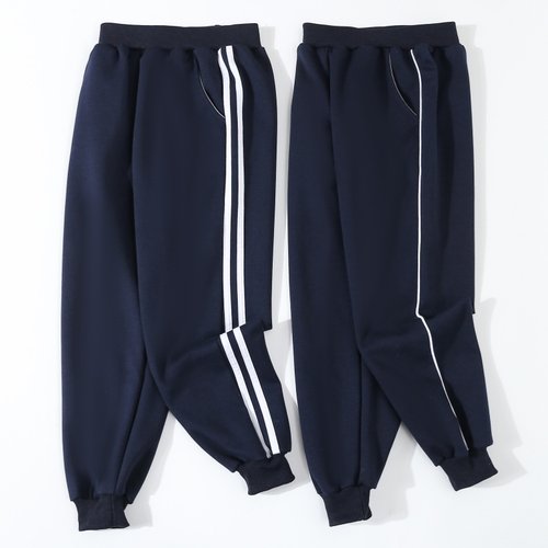 纯棉校服裤子春秋夏冬季加绒加厚