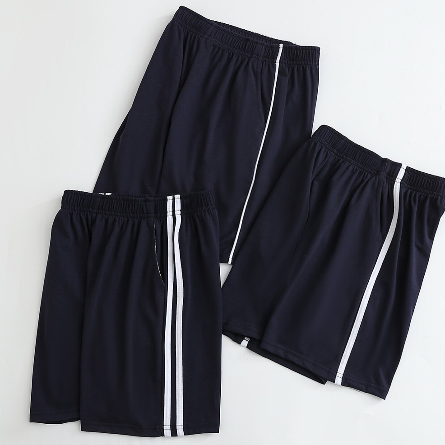 校服短裤一道杠两条杠夏季薄款图片