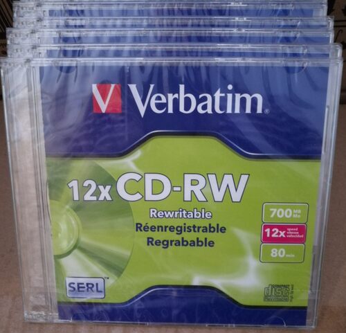 威宝12X单片装CD-RW空白可擦写 刻录光盘cd光盘空cd 光盘 刻录盘