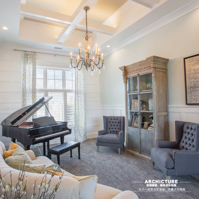 60款海外田园地中海清新风格室内设计板房案例参考资料