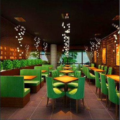 新中式茶餐厅cad施工图 3d效果图模型源文件参考资料