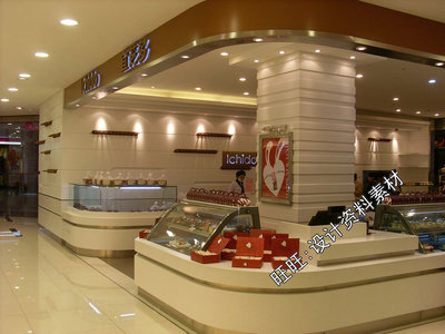 c10面包店甜品店设计CAD施工图纸效果图蛋糕店设计