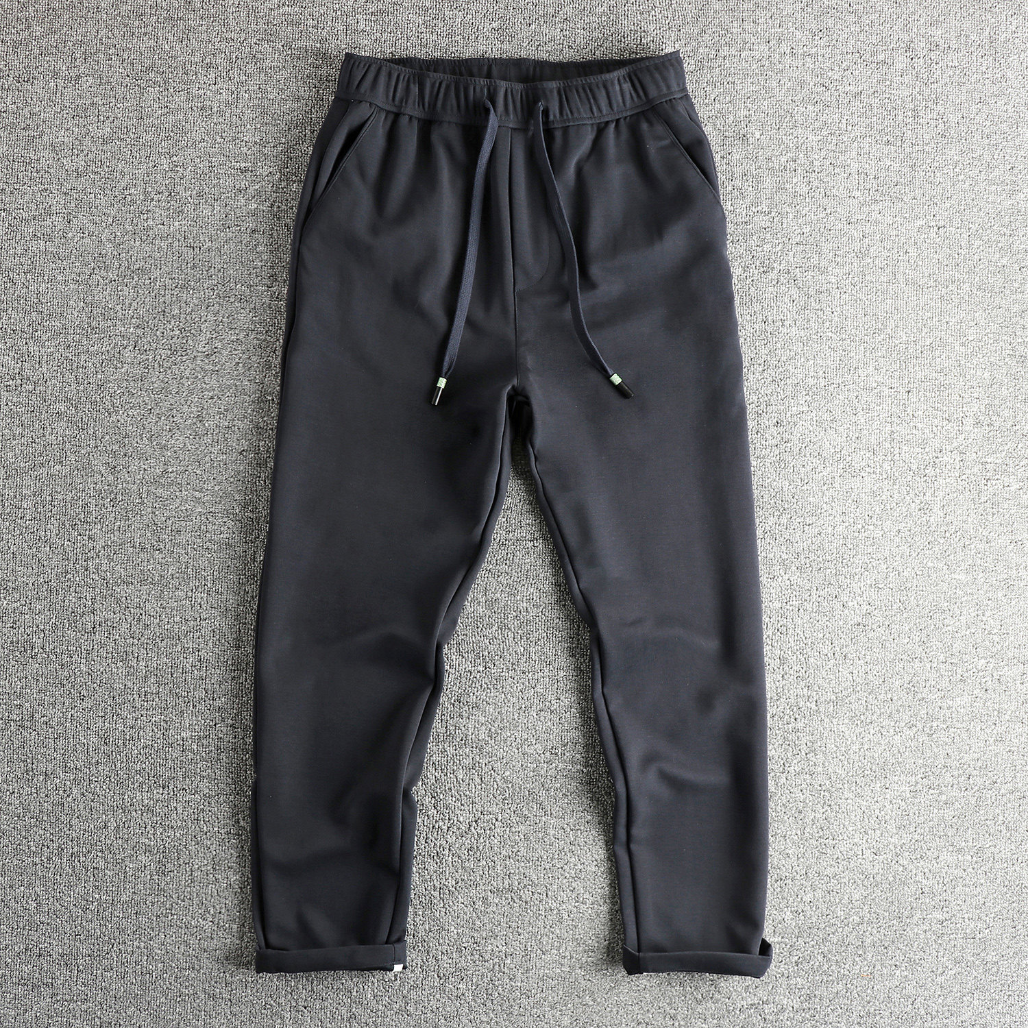 专柜版 莱赛尔凉感面料男士休闲裤舒适抽绳腰围宽松锥形青年运动