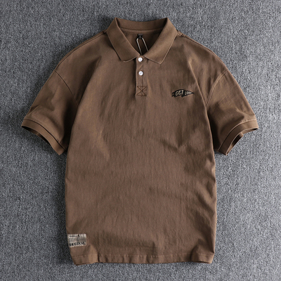 美式复古潮流男士polo衫短袖