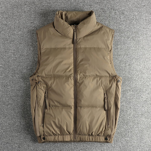 设计感90鸭绒保暖羽绒服马甲