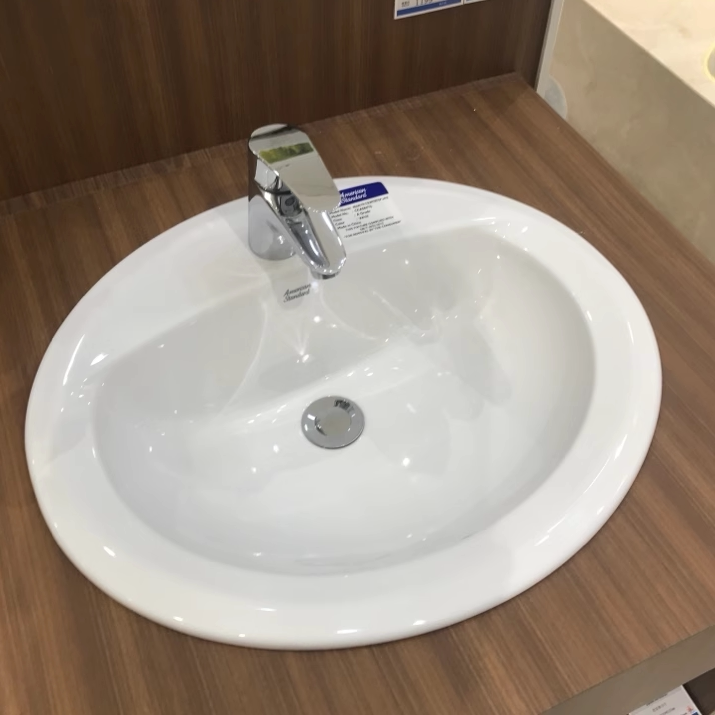 美标 台上盆 家用陶瓷洗脸盆 简约 CCAS0476 单孔 专柜正品