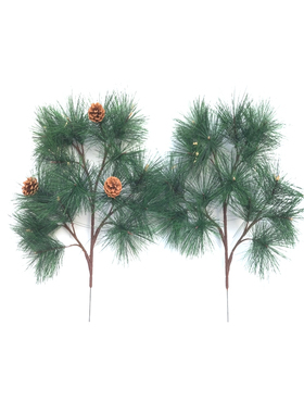 仿真植物15头枝条柏树叶电信厂家