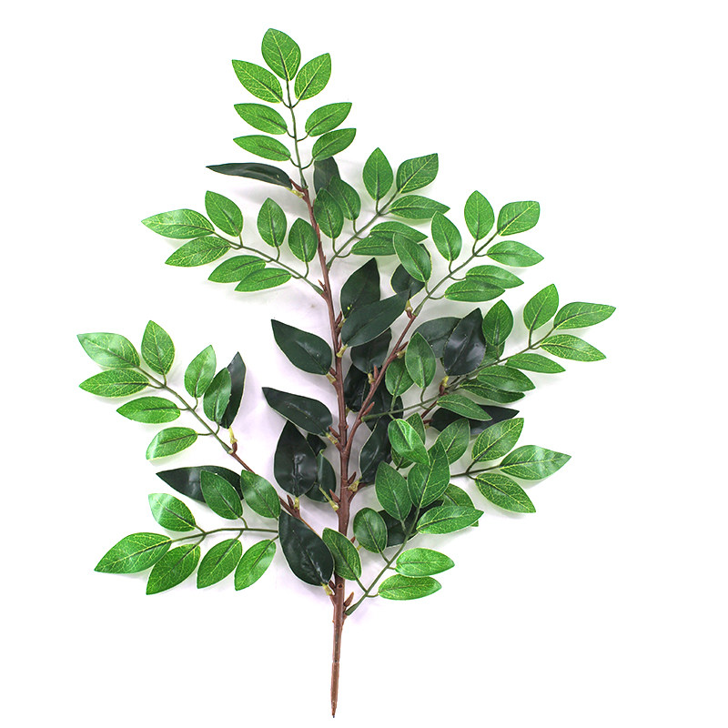仿真植物单枝桉树叶乔木叶子月桂树盆景尤加利树落地花园装饰销售