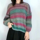 德国细线超柔段染羊毛线魔球线一团2两手工编织毛线围巾披肩