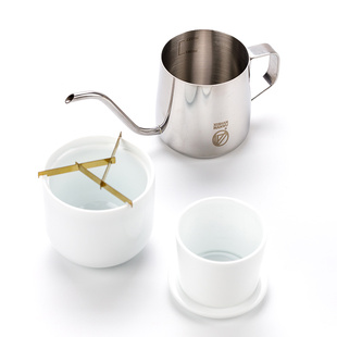 喜山漫物 礼物口袋便携旅行咖啡器具露营户外手冲滤杯分享壶套装