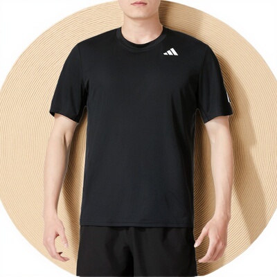 Adidas阿迪达斯正品新款夏季梭织速干百搭运动男子短袖T恤IS2296