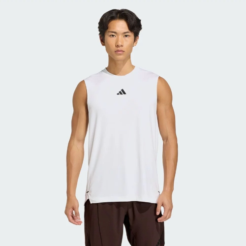 Adidas阿迪达斯正品新款夏季男款圆领速干无袖针织训练背心KD0376