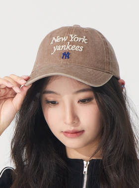 MLB正品新款四季款中性百搭纯棉百搭刺绣logo休闲运动帽3ACPVV04N