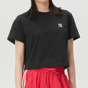 MLB正品新款夏季男女同款刺绣logo运动户外休闲短袖T恤3FTSB1263