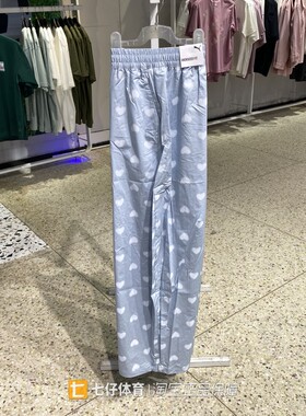 Puma彪马正品春季新款女子纯棉透气宽松爱心运动休闲长裤638521