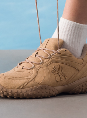 MLB正品新款春秋男女同款百搭小麦时尚户外休闲鞋3ASXT015N