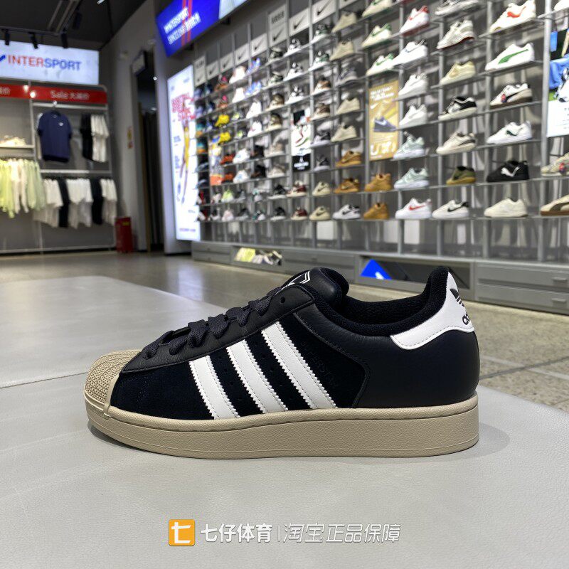Adidas阿迪达斯正品秋季新款男女低帮三叶草经典贝壳头板鞋KJ9948