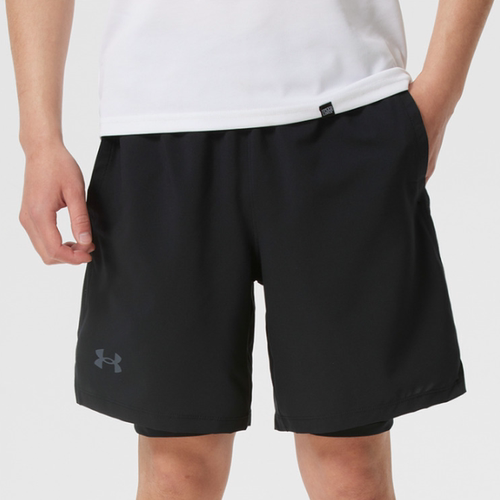 UA安德玛正品夏季男子双层防走光梭织速干百搭运动短裤1361497