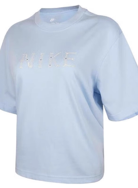 Nike耐克正品新款夏季女子运动户外纯棉印花logo短袖T恤II0446