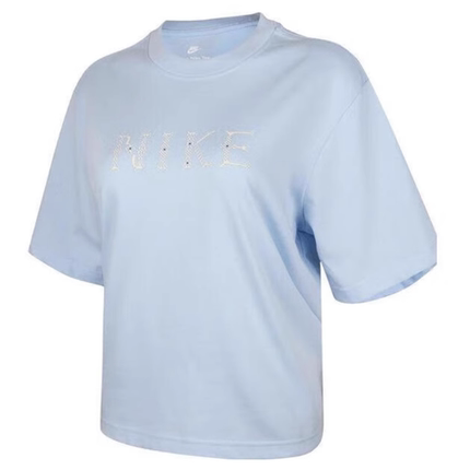 Nike耐克正品新款夏季女子运动户外纯棉印花logo短袖T恤II0446