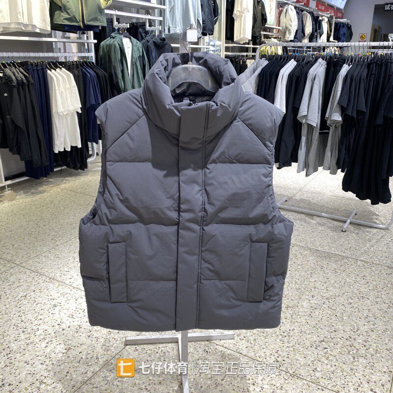Adidas阿迪达斯正品冬季新款男立领防风保暖宽松休羽绒马甲LE4964