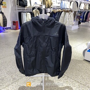 Adidas阿迪达斯正品新款男款连帽抓绒保暖运动休闲夹克外套KA1307