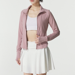 UA安德玛正品新款春秋女子短款立领修身户外休闲夹克外套1379157