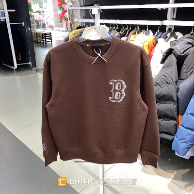 MLB正品男女圆领卫衣套头衫印花