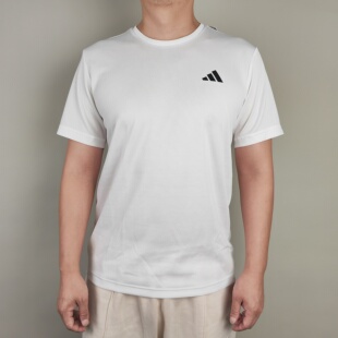 Adidas阿迪达斯正品新款夏男圆领梭织透气运动休闲短袖T恤HR8728