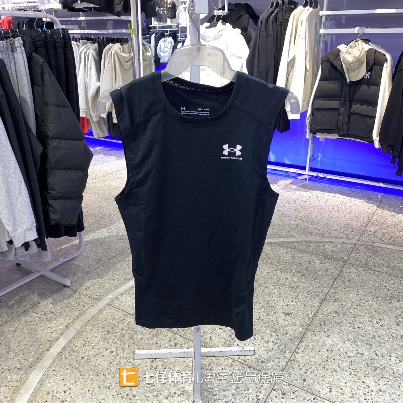 UA安德玛正品夏季男子训练健身运动休闲梭织无袖紧身背心1361522