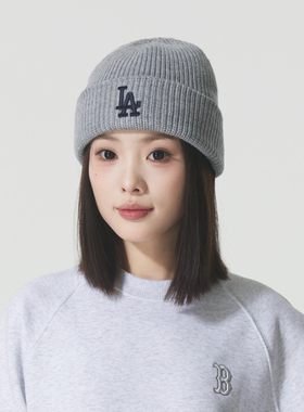 MLB正品新款冬季男女同款复古百搭休闲户外运动帽针织帽3ABNBM256