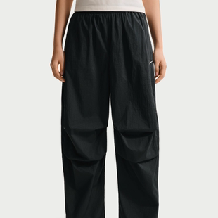 Nike耐克正品新款春秋款女款时尚休闲运动松紧百搭梭织长裤IO3377