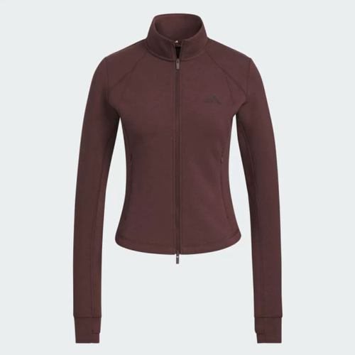 Adidas阿迪达斯正品新款夏季女款拉链修身版型训练夹克外套KF2508