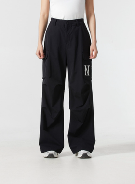 MLB正品新款春季女梭织透气户外百搭时尚休闲工装长裤3FWPB0151