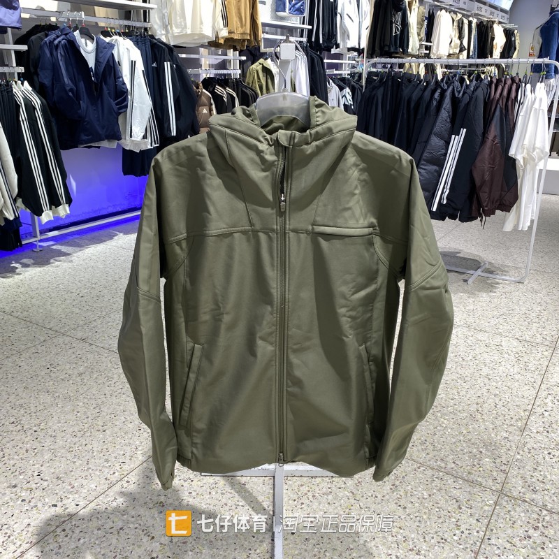 Adidas阿迪达斯正品新款男款连帽加绒保暖运动休闲夹克外套KA1305
